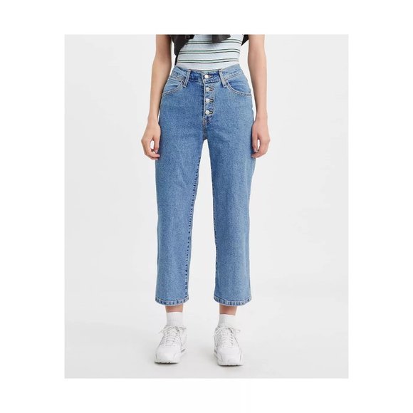 Levi's Denim - Levi's Women's High Rise Wide Leg Cropped Jeans